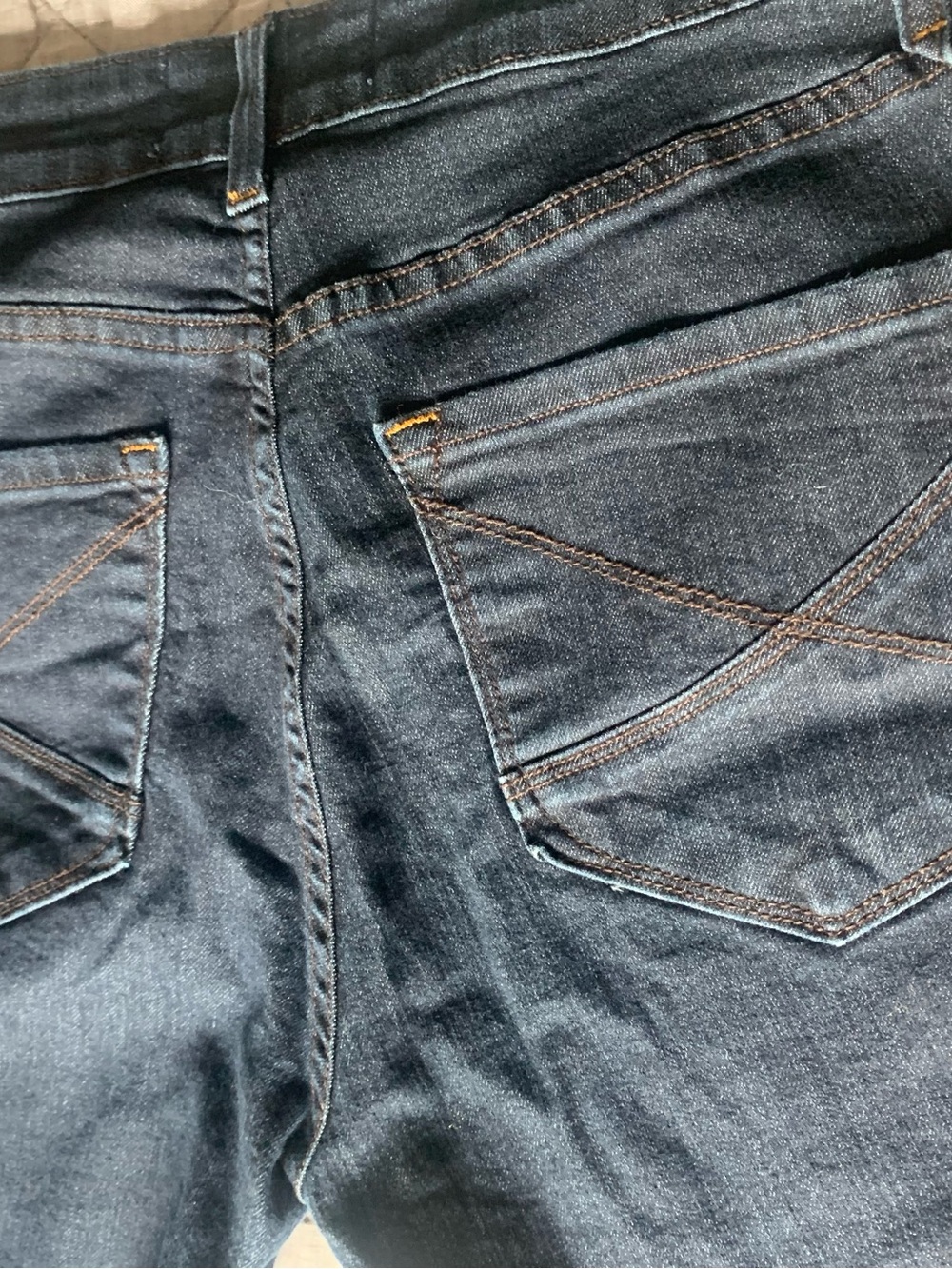 Vintage-NYDJ Dark Indigo Straight Leg Jeans with Purple Label